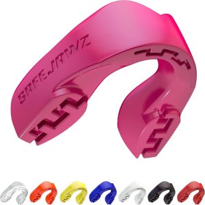 SAFEJAWZ Mouth Guard, Slim Fit Mouthguard for Adults & Youth with Case