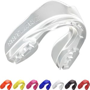 SAFEJAWZ Mouth Guard, Slim Fit Mouthguard for Adults & Youth with Case